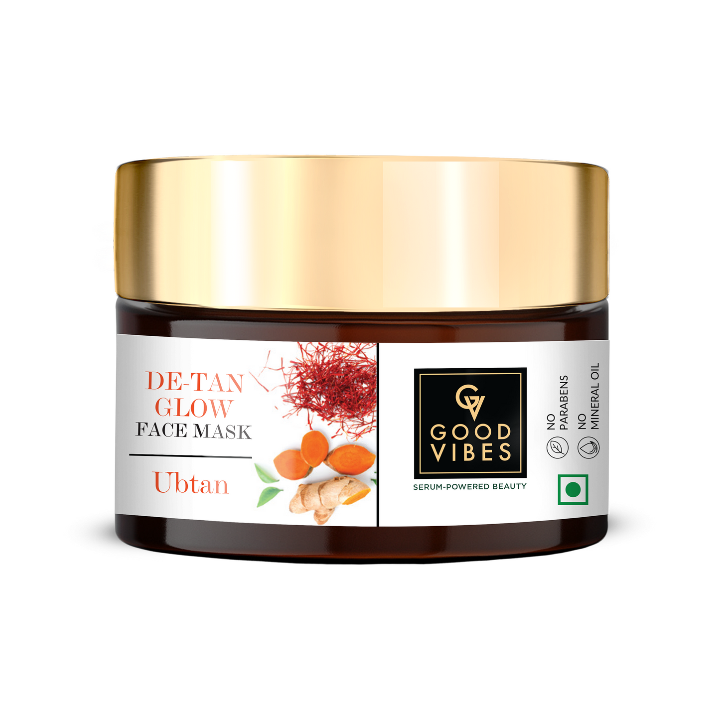 Good Vibes De-Tan Glow Face Mask Ubtan with Power of Serum | iBellaa