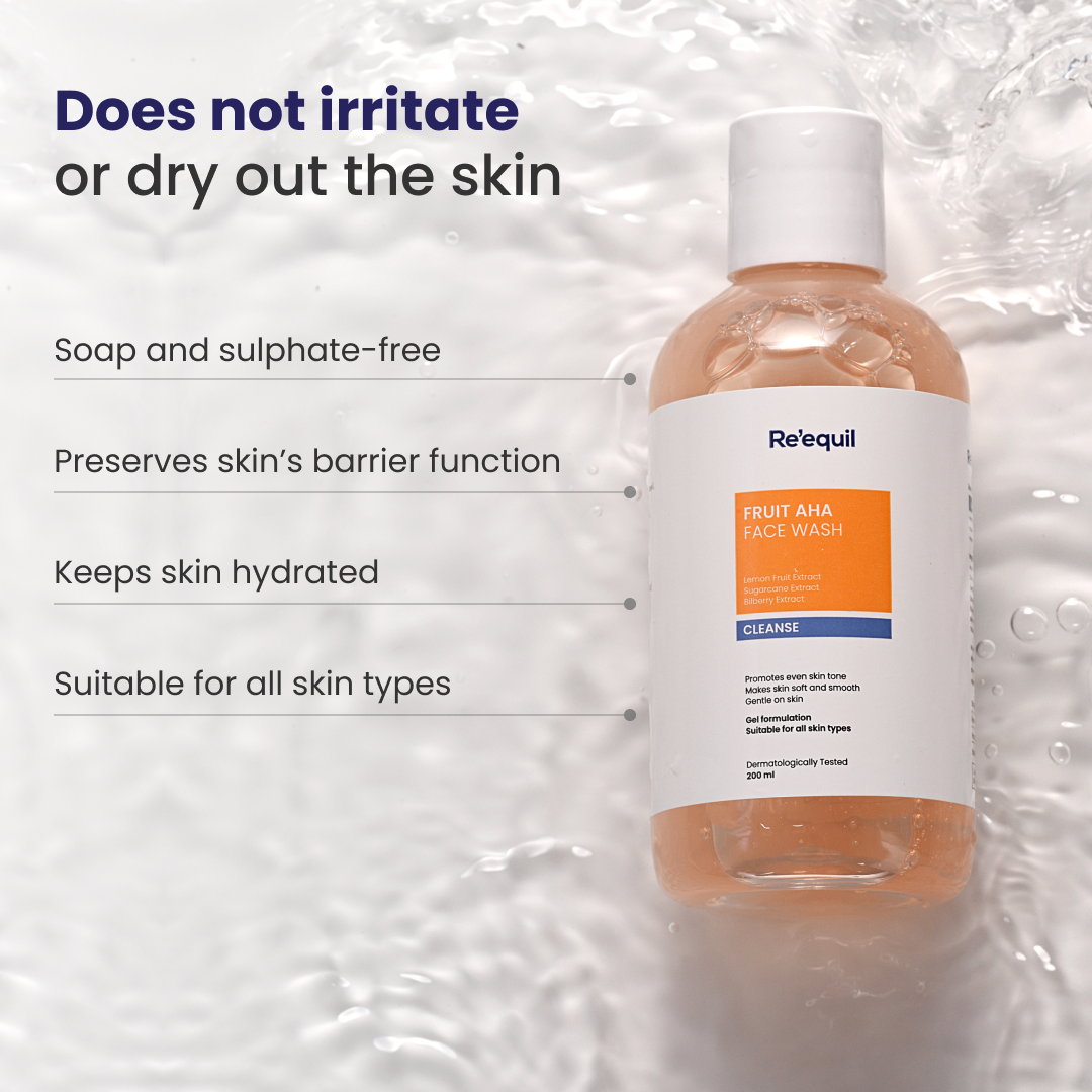 Re'equil Fruit AHA Face Wash | 200 ml | iBellaa