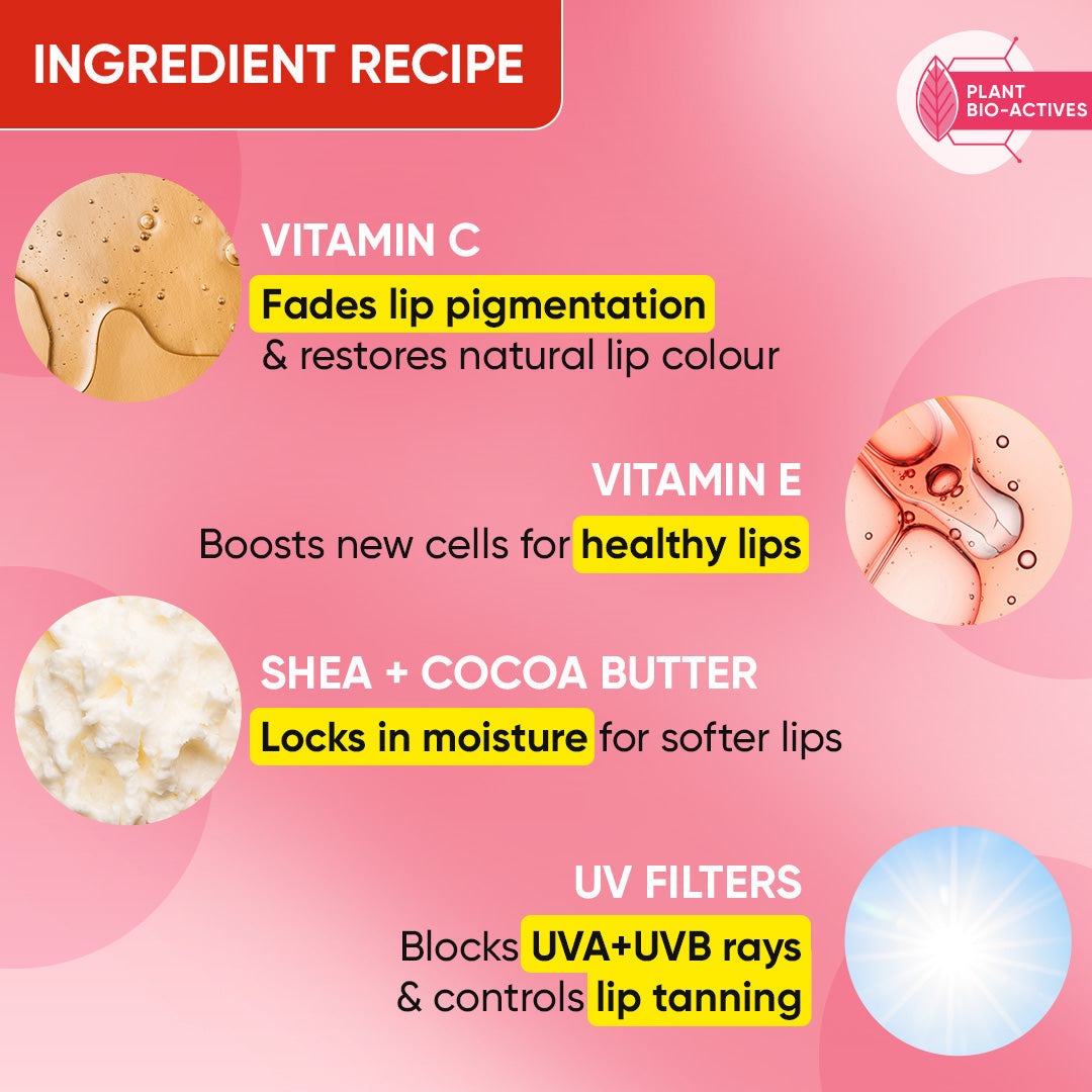 DOT & KEY Vitamin C + E Lip Balm with SPF 50+ | 12 g | iBellaa
