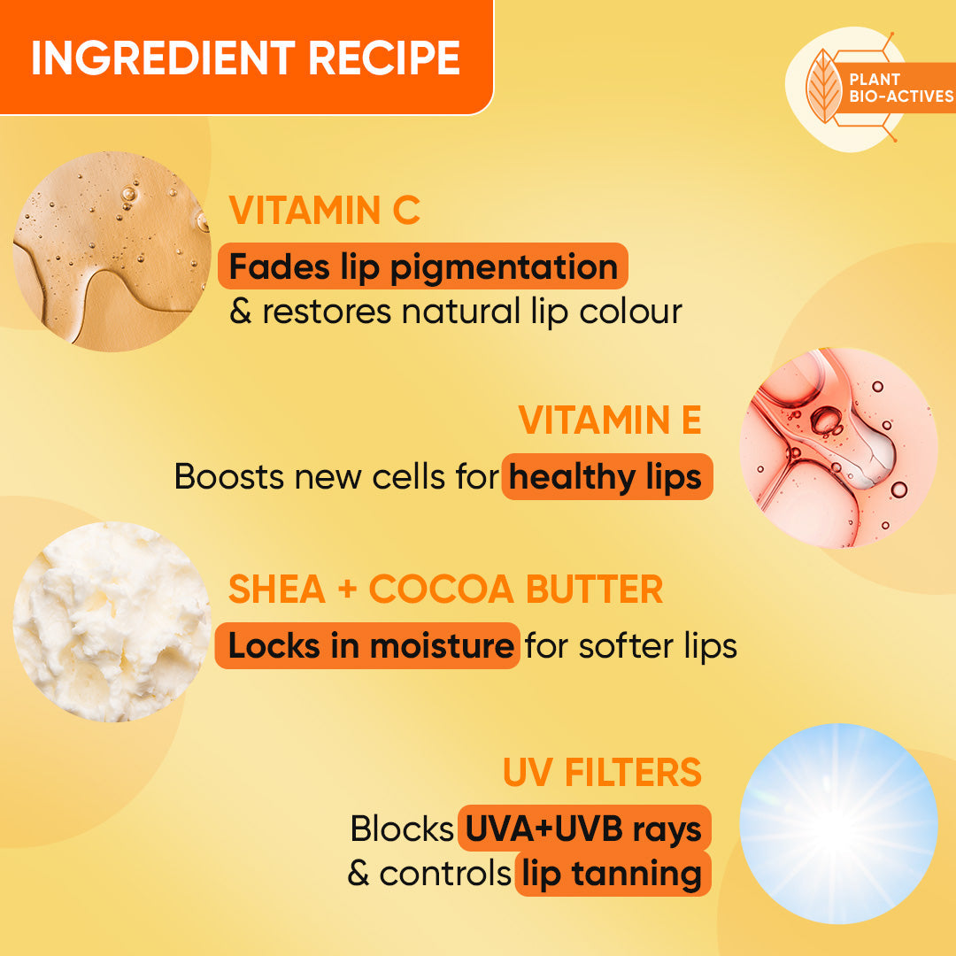 DOT & KEY Vitamin C + E Lip Balm with SPF 50+ | 12 g | iBellaa