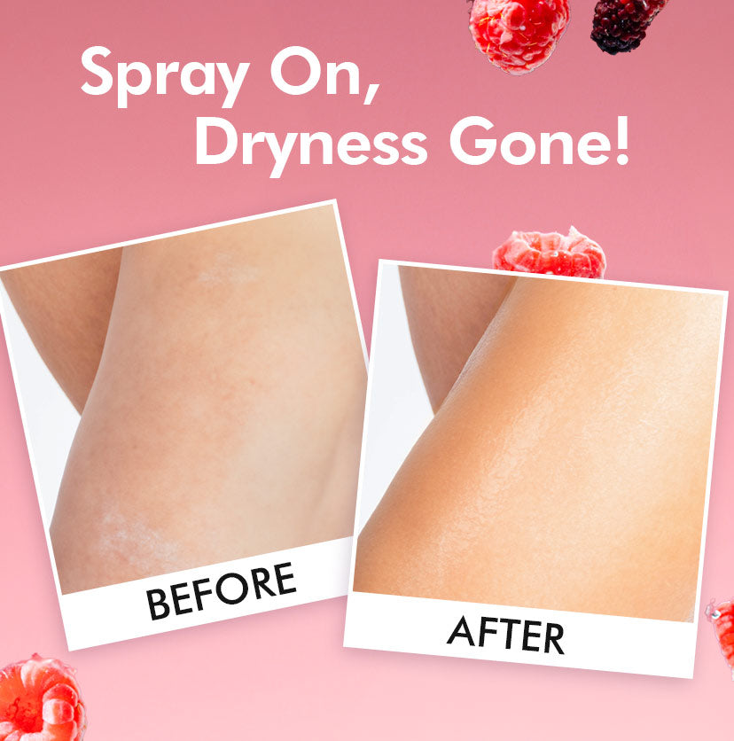 mCaffeine Hydra Rush Body Serum Spray - Crushed Berries, 110ml | iBellaa