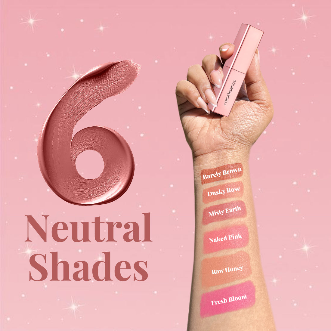 Coloressence Roseate Nudes Long Stay Creamy Matte Lipstick | 3.3 g | iBellaa
