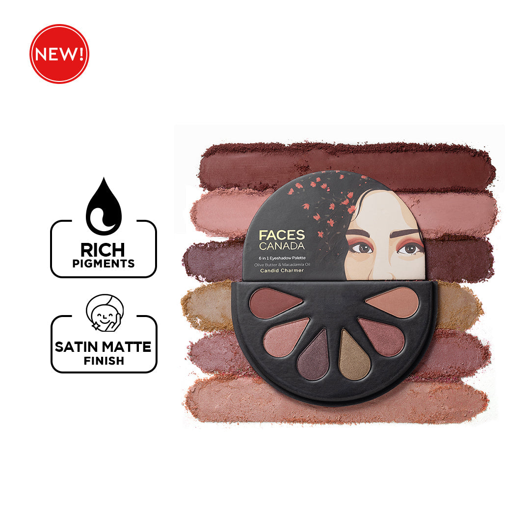 Faces Canada 6 in 1 Eyeshadow Palette | 6 g | iBellaa