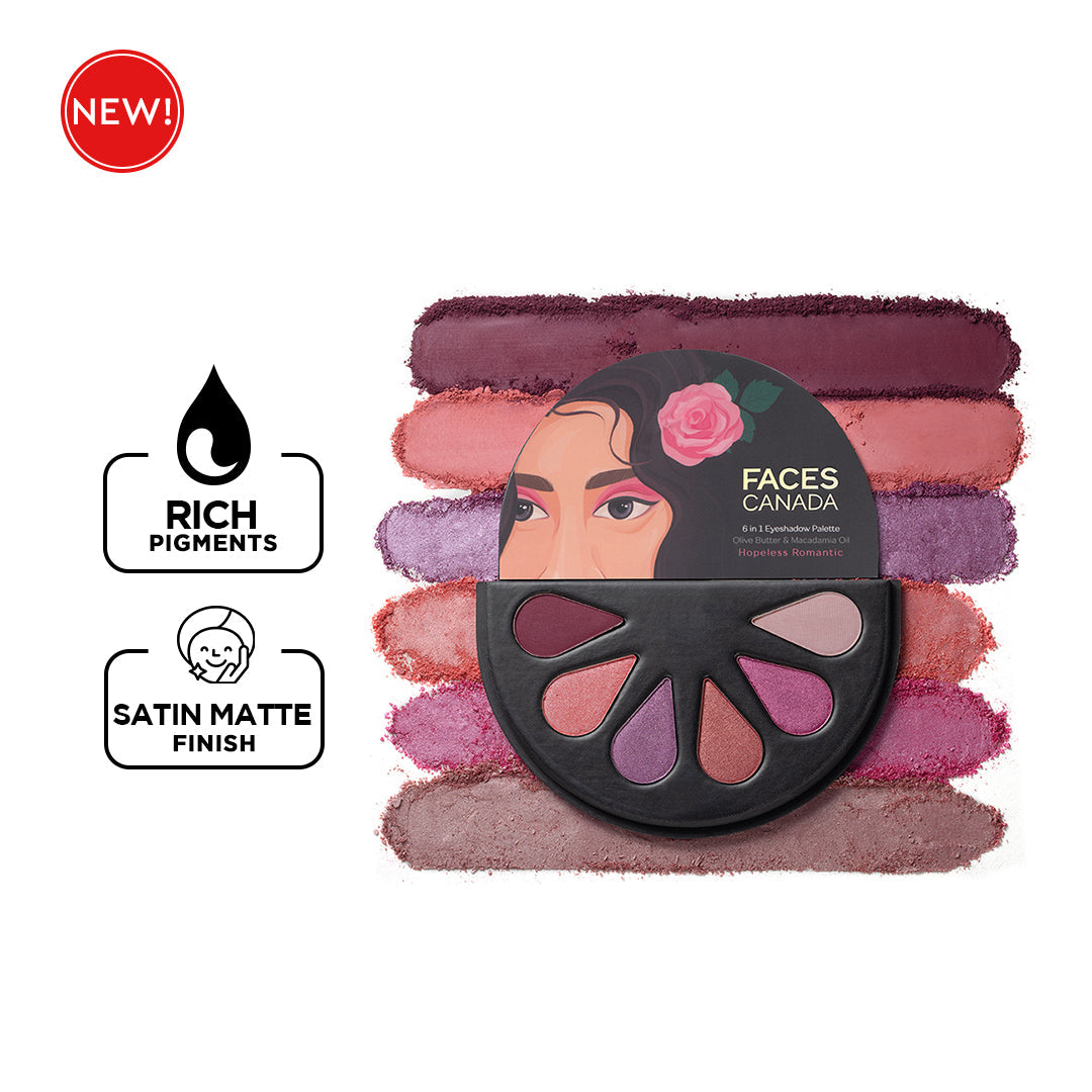 Faces Canada 6 in 1 Eyeshadow Palette | 6 g | iBellaa