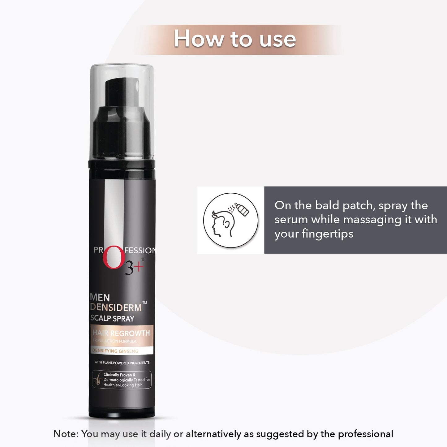 O3+ Densiderm Scalp Spray for Men | 50 ml | iBellaa
