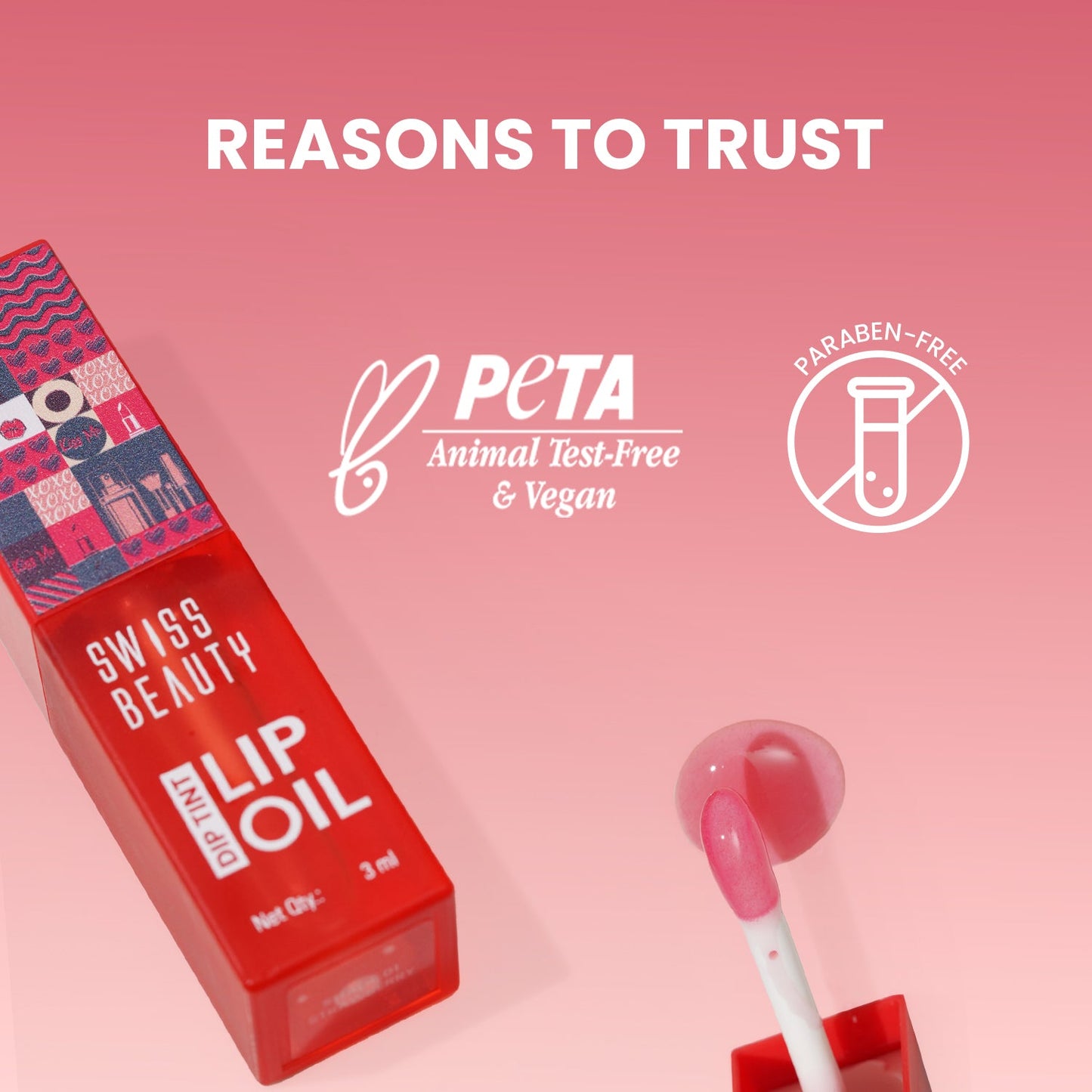 Swiss Beauty Dip Tint Lip Oil | 3 ml | iBellaa