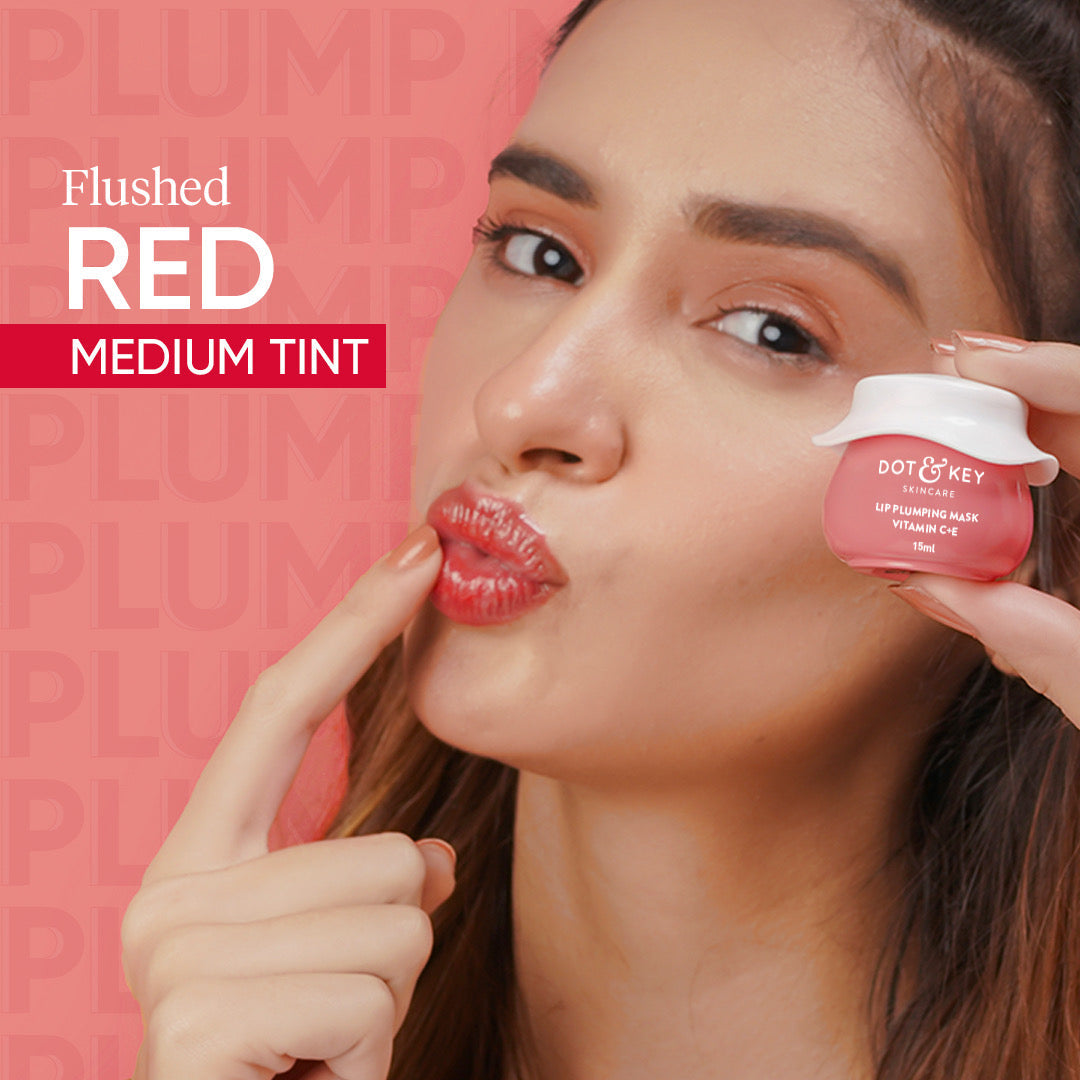 DOT & KEY Lip Plumping Mask with Vitamin C + E | 15 ml | iBellaa