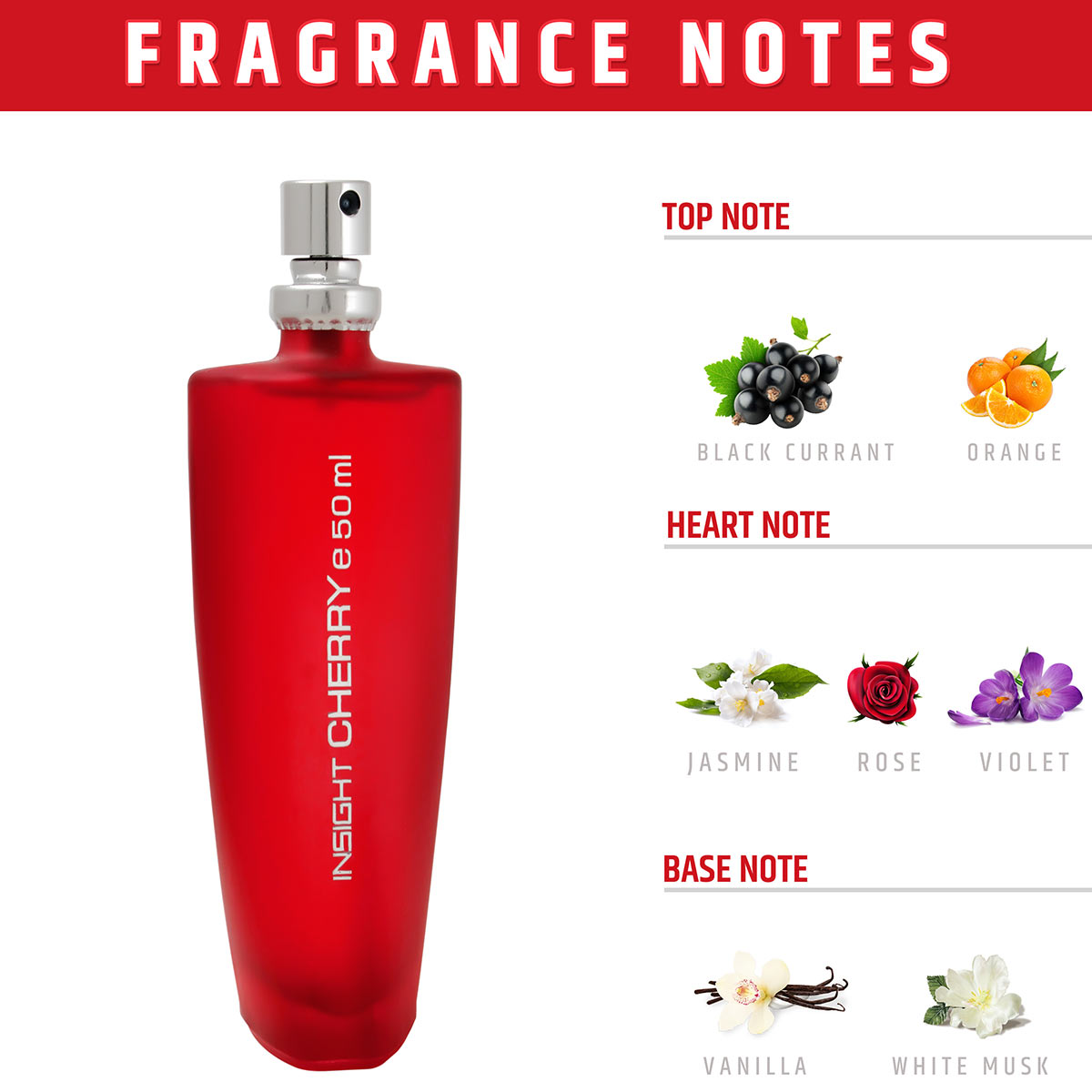 Insight Cosmetics Cherry Eau De Perfume | 50 ml | iBellaa