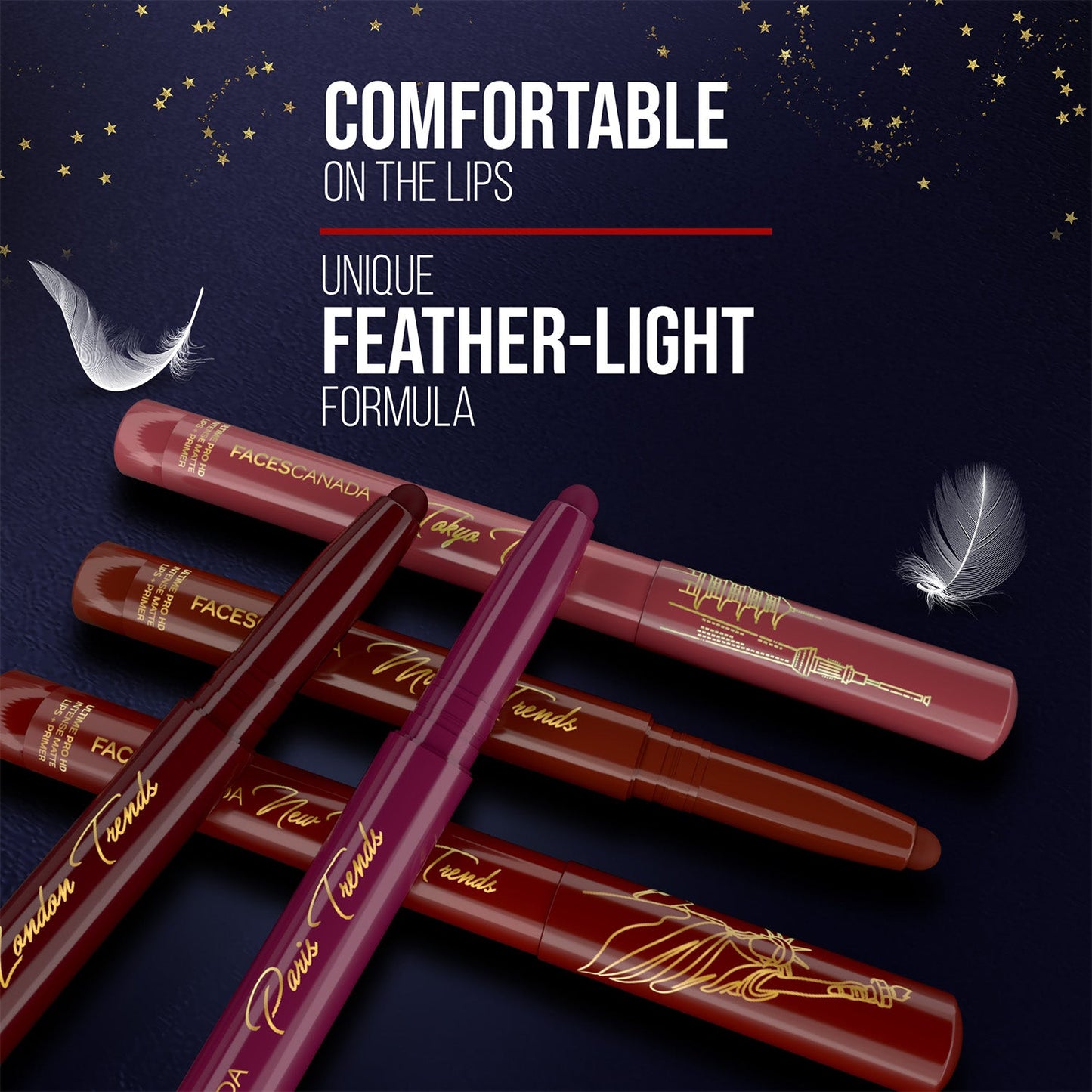 Faces Canada Ultime Pro HD Intense Matte Lips + Primer | 13 g | iBellaa