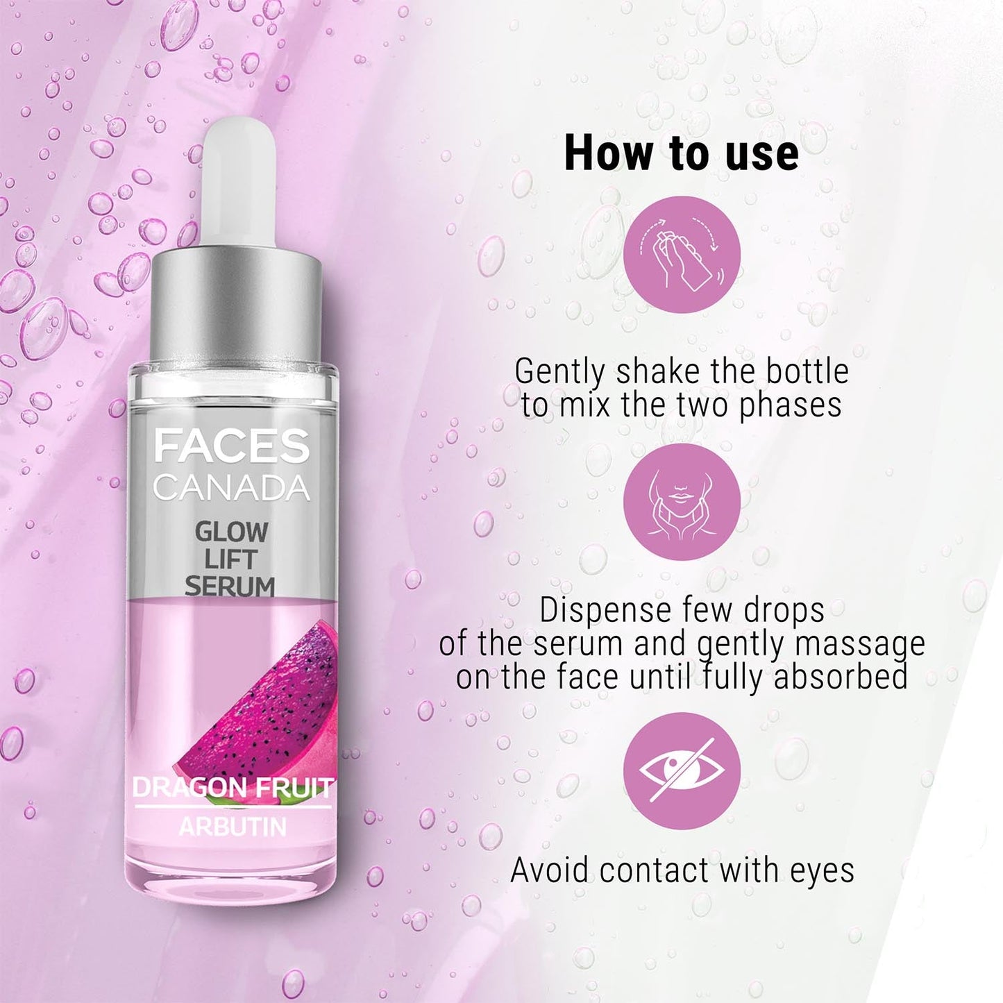Faces Canada Glow Lift Serum Dragon Fruit | 27 ml | iBellaa