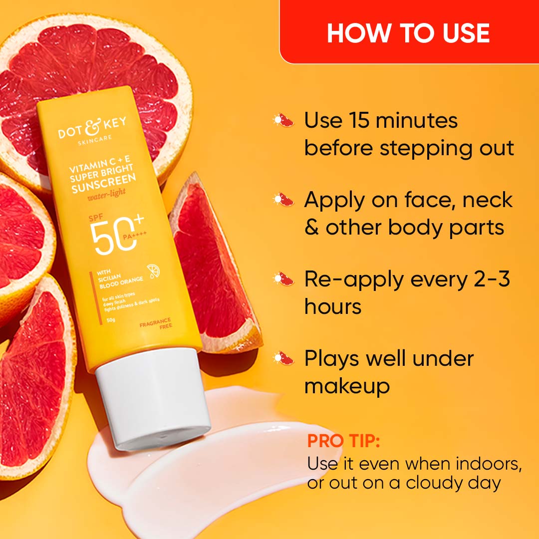 DOT & KEY Vitamin C + E Sunscreen, SPF 50+ PA++++ | iBellaa