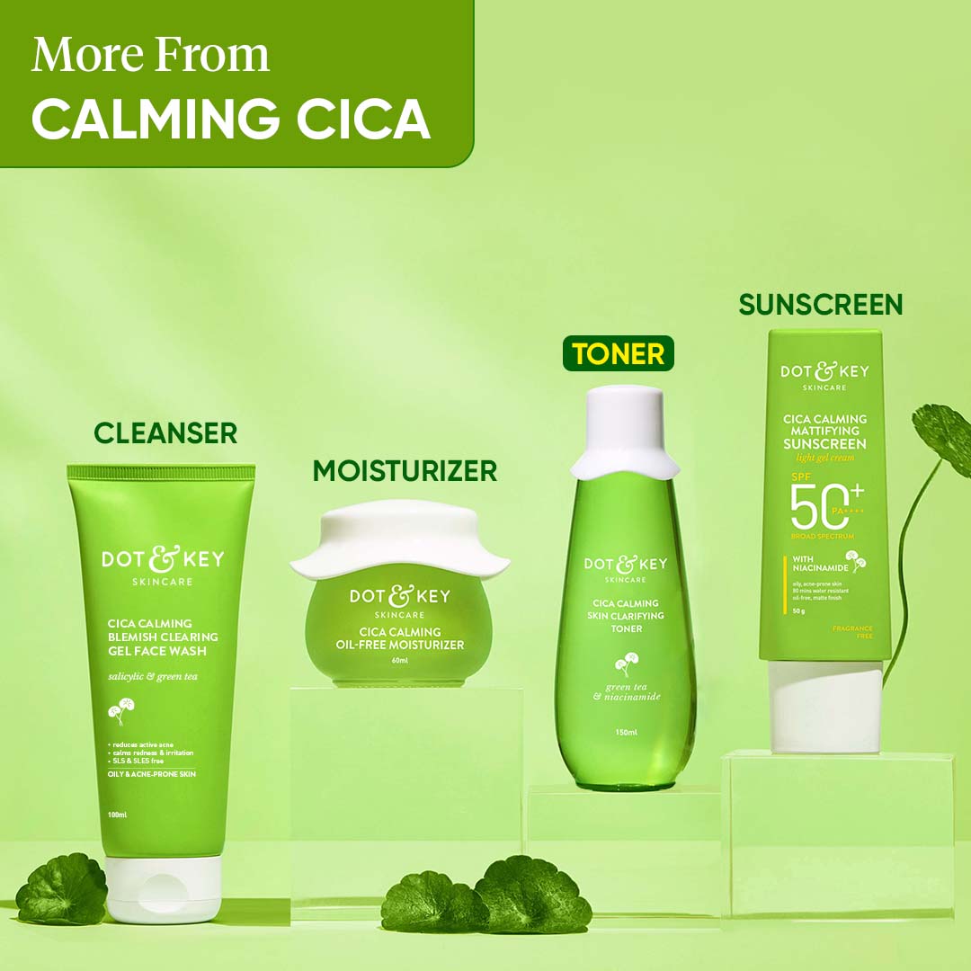 Dot & Key Cica + Niacinamide Toner for Oily & Acne Prone Skin | 150 ml | iBellaa