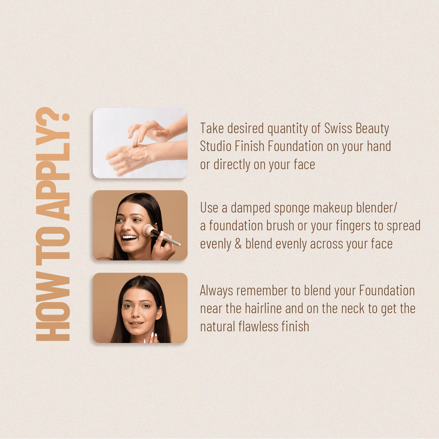 Swiss Beauty Studio Finish Foundation | 30 ml | iBellaa