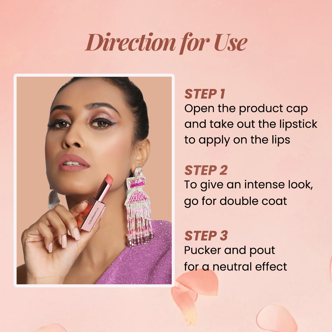 Coloressence Roseate Nudes Long Stay Creamy Matte Lipstick | 3.3 g | iBellaa