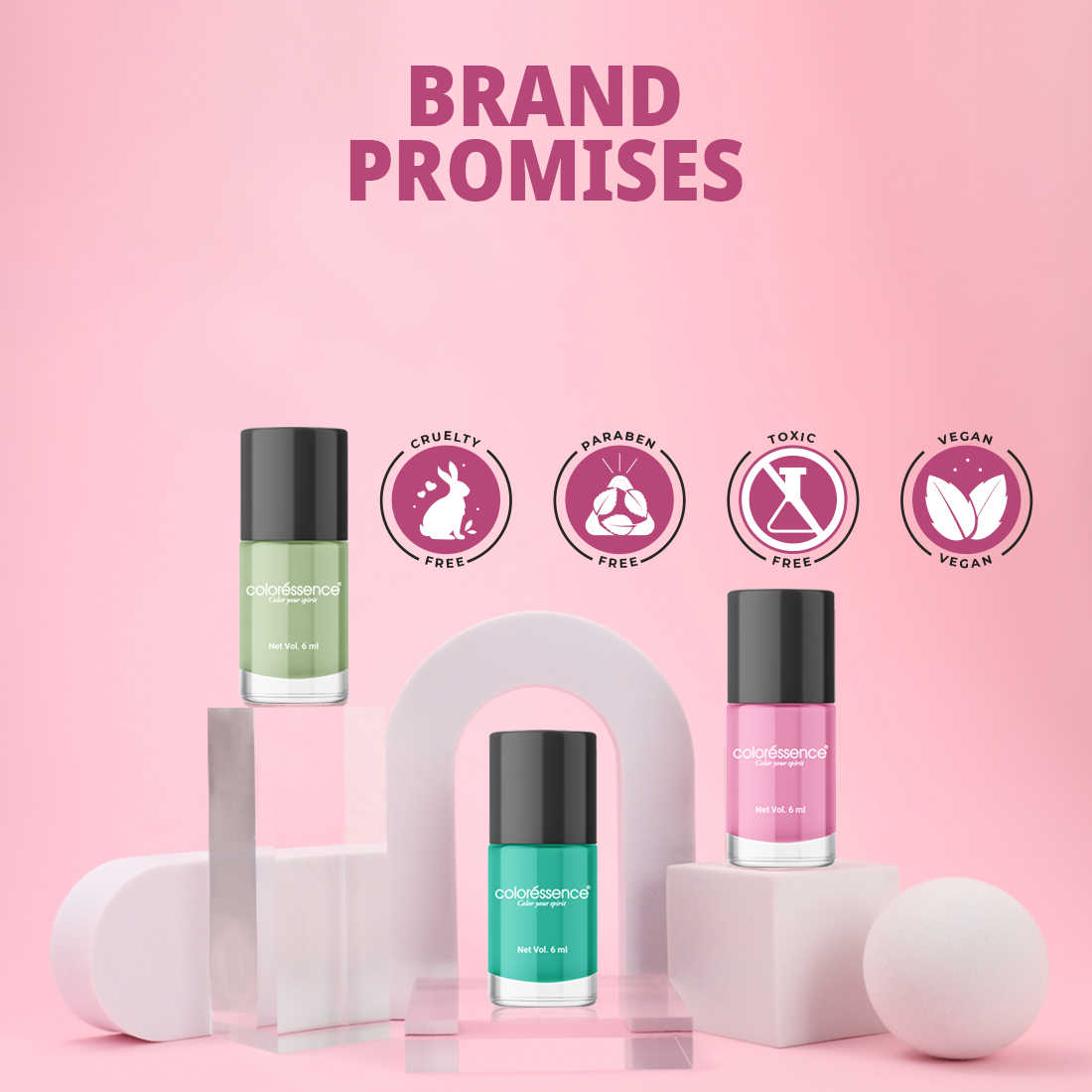 Coloressence Cute Coats Nail Polish | 6 ml | iBellaa