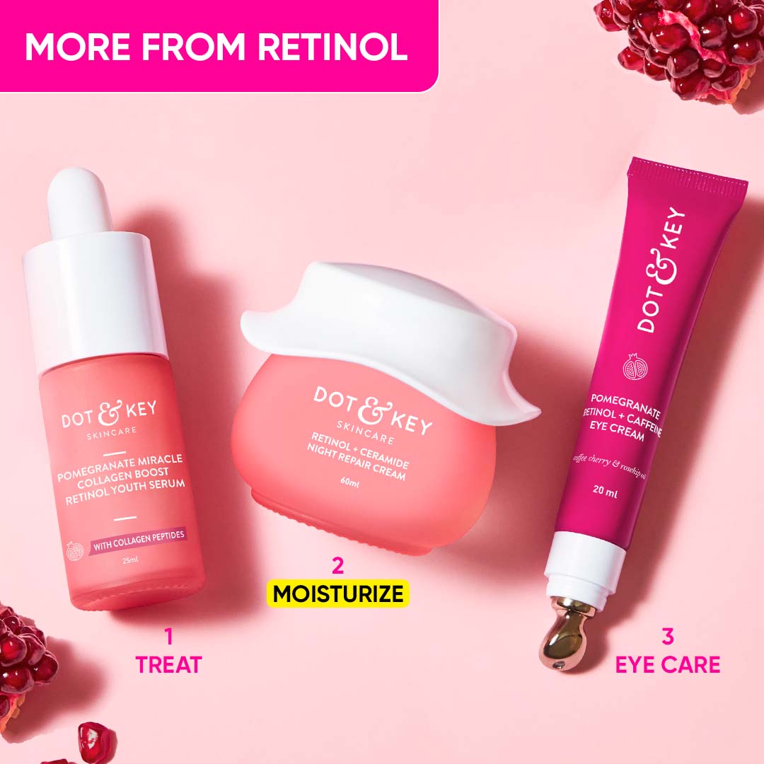 DOT & KEY Retinol + Ceramide Night Cream for Fine Lines & Wrinkles | 60 ml | iBellaa