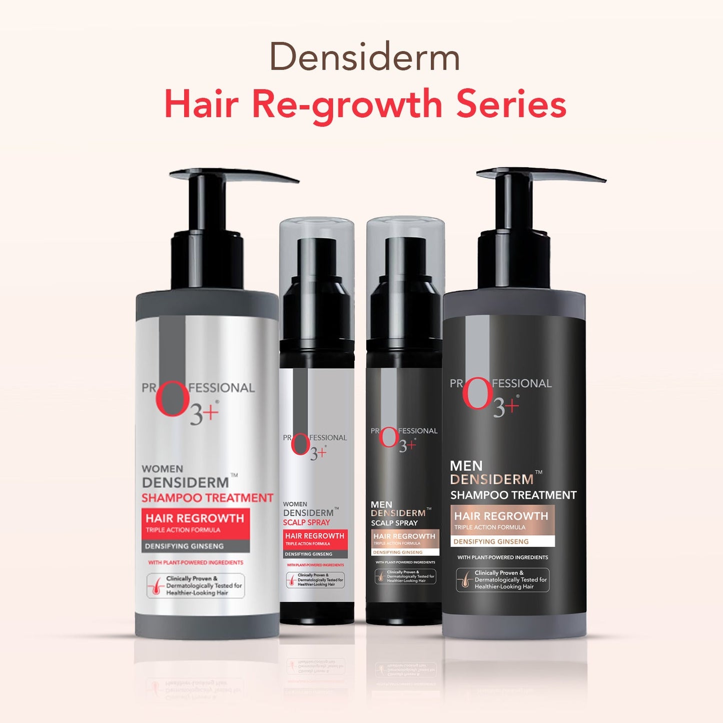 O3+ Men Densiderm Anti Hair Loss Shampoo for Dense hair & Regrowth | 200 ml | iBellaa