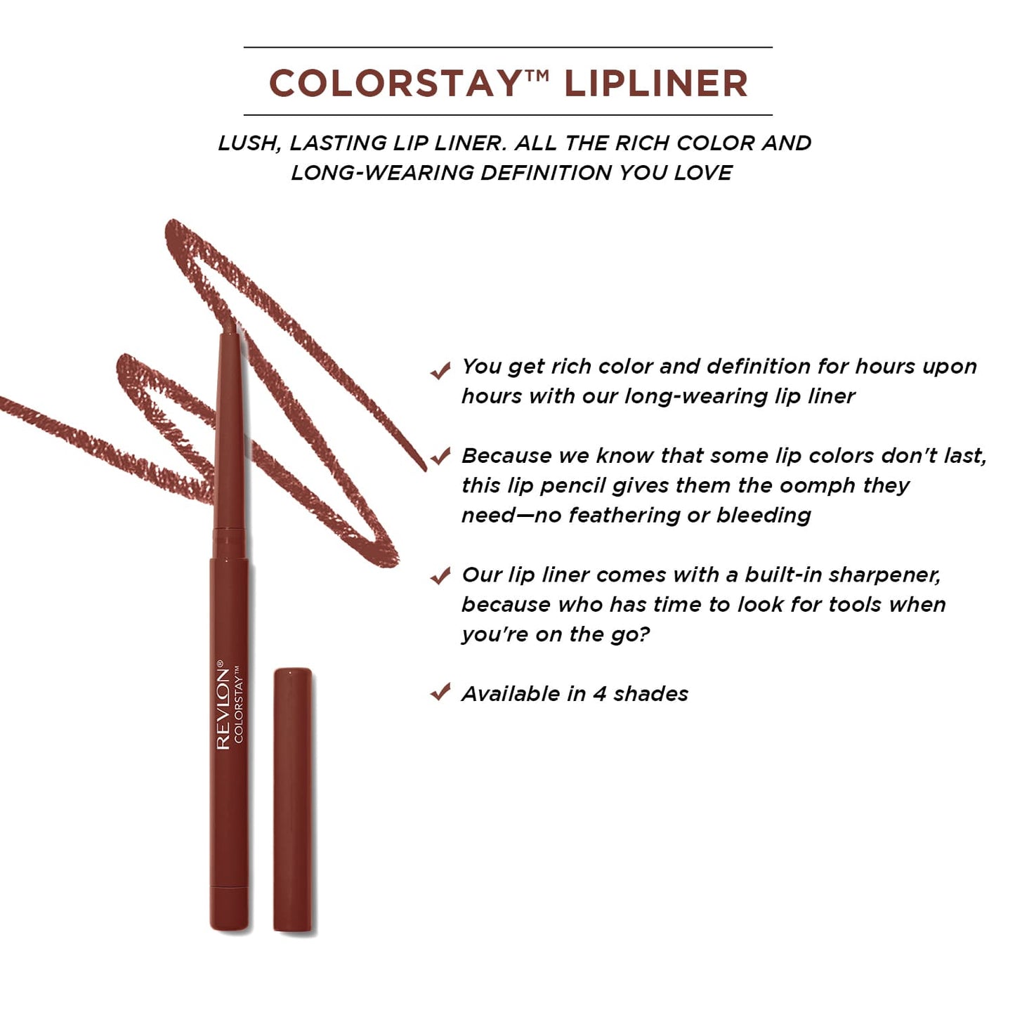 Revlon ColorStay Longwear Lip Liner | 0.28 g | iBellaa