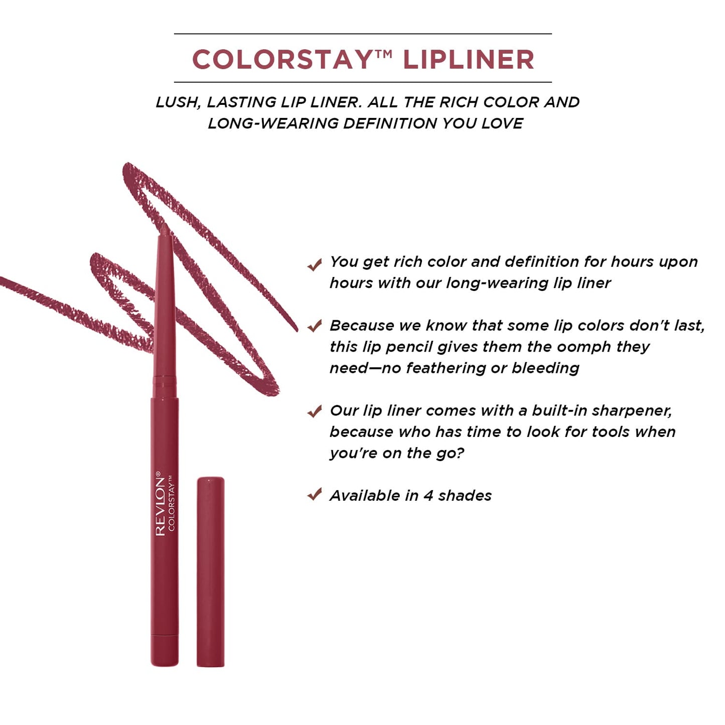 Revlon ColorStay Longwear Lip Liner | 0.28 g | iBellaa