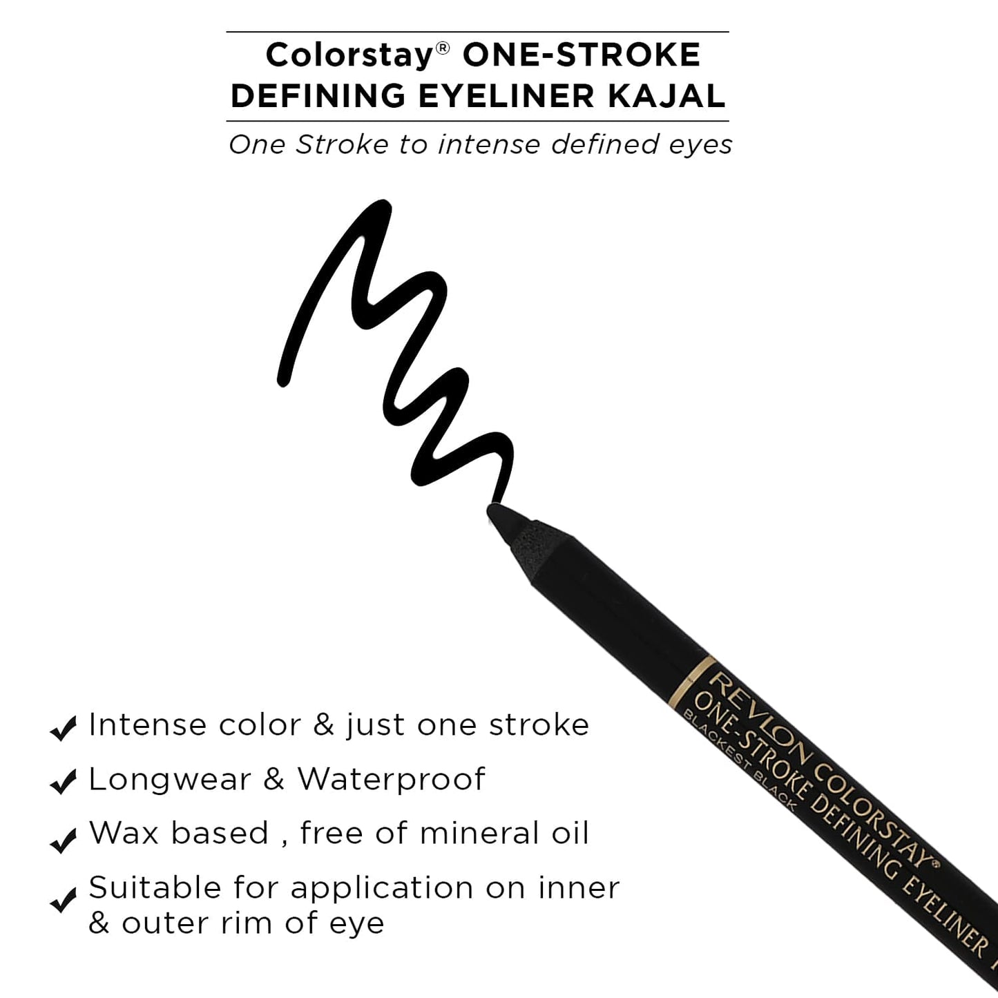 Revlon Colorstay One-Stroke Defining Eyeliner Kajal | iBellaa