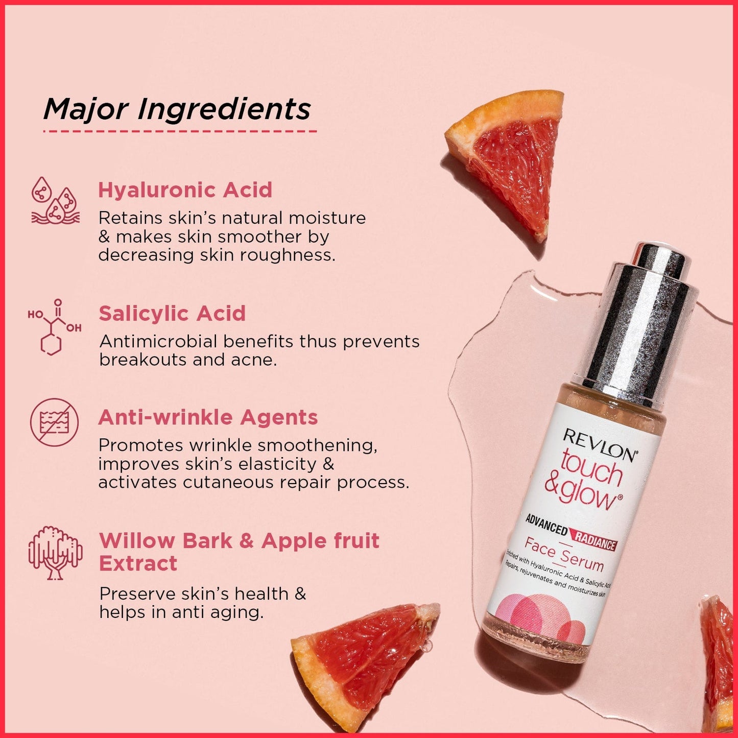 Revlon Touch & Glow Advanced Radiance Face Serum | 50 ml | iBellaa