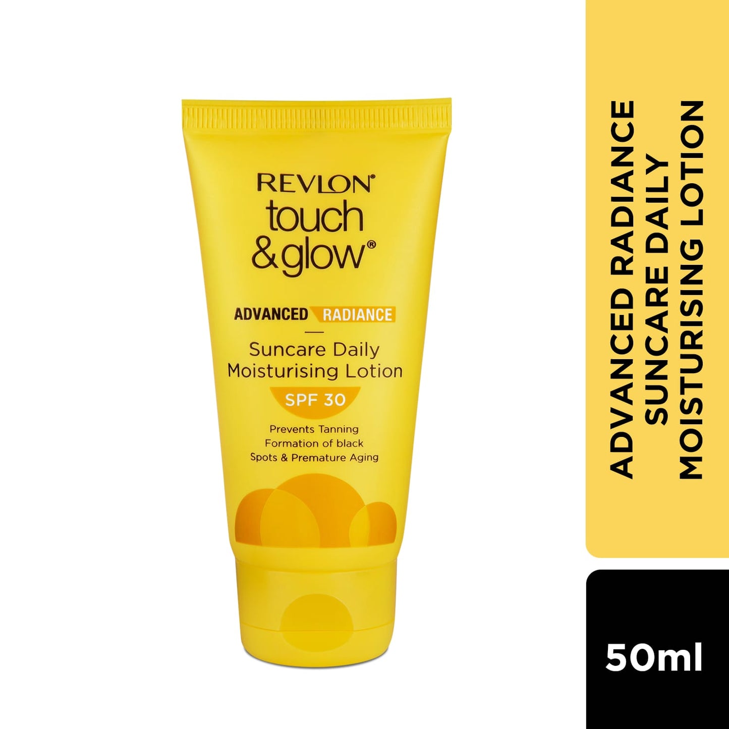 Revlon Touch & Glow Advanced Radiance Sun Care Daily Moisturizing Lotion Spf 30 | 50 g | iBellaa