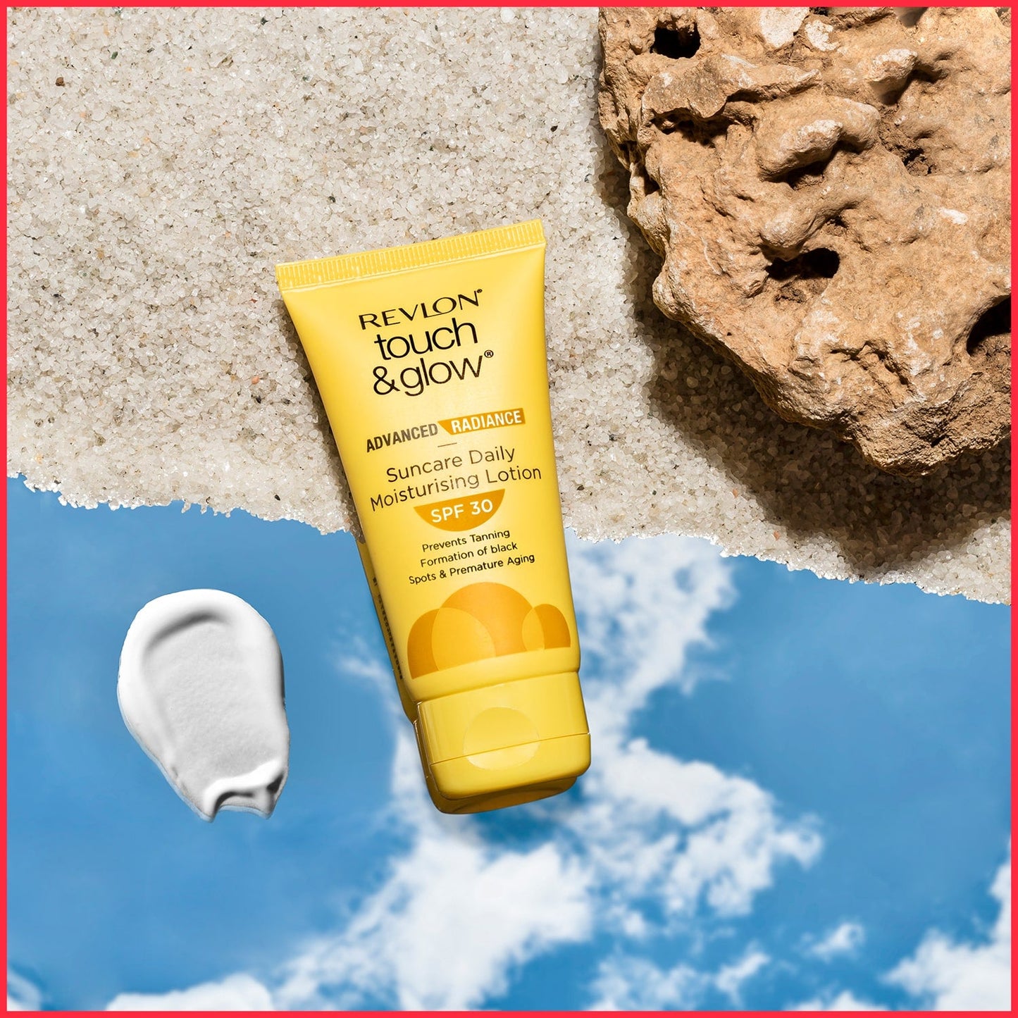 Revlon Touch & Glow Advanced Radiance Sun Care Daily Moisturizing Lotion Spf 30 | 50 g | iBellaa