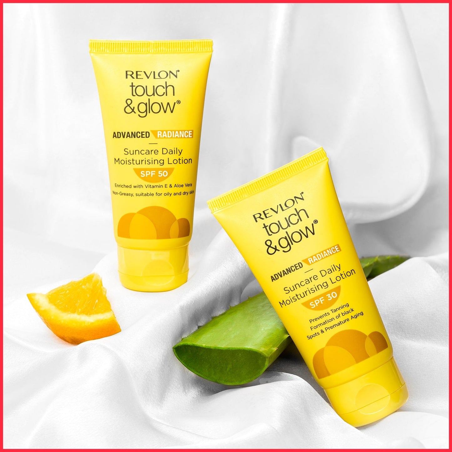 Revlon Touch & Glow Advanced Radiance Sun Care Daily Moisturizing Lotion Spf 30 | 50 g | iBellaa