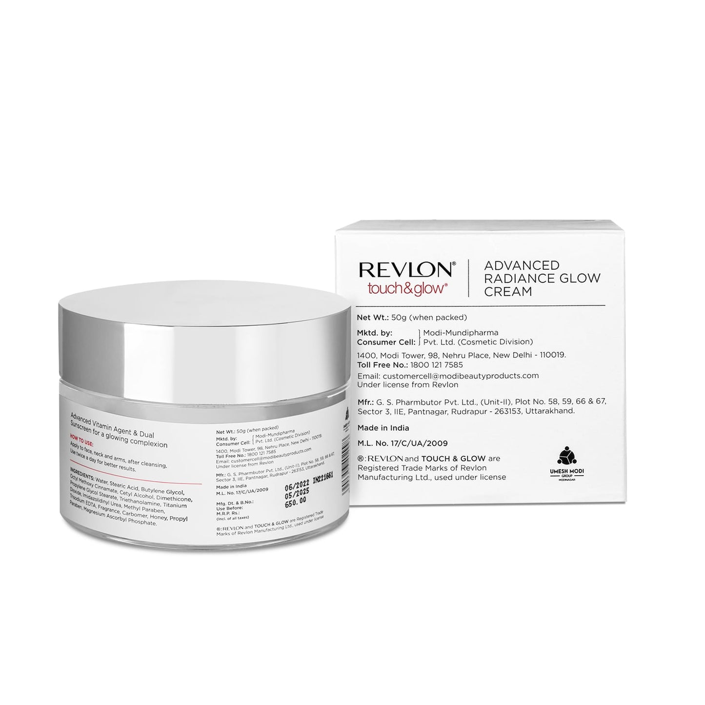 Revlon Touch & Glow Advanced Radiance Glow Cream | 50 g | iBellaa