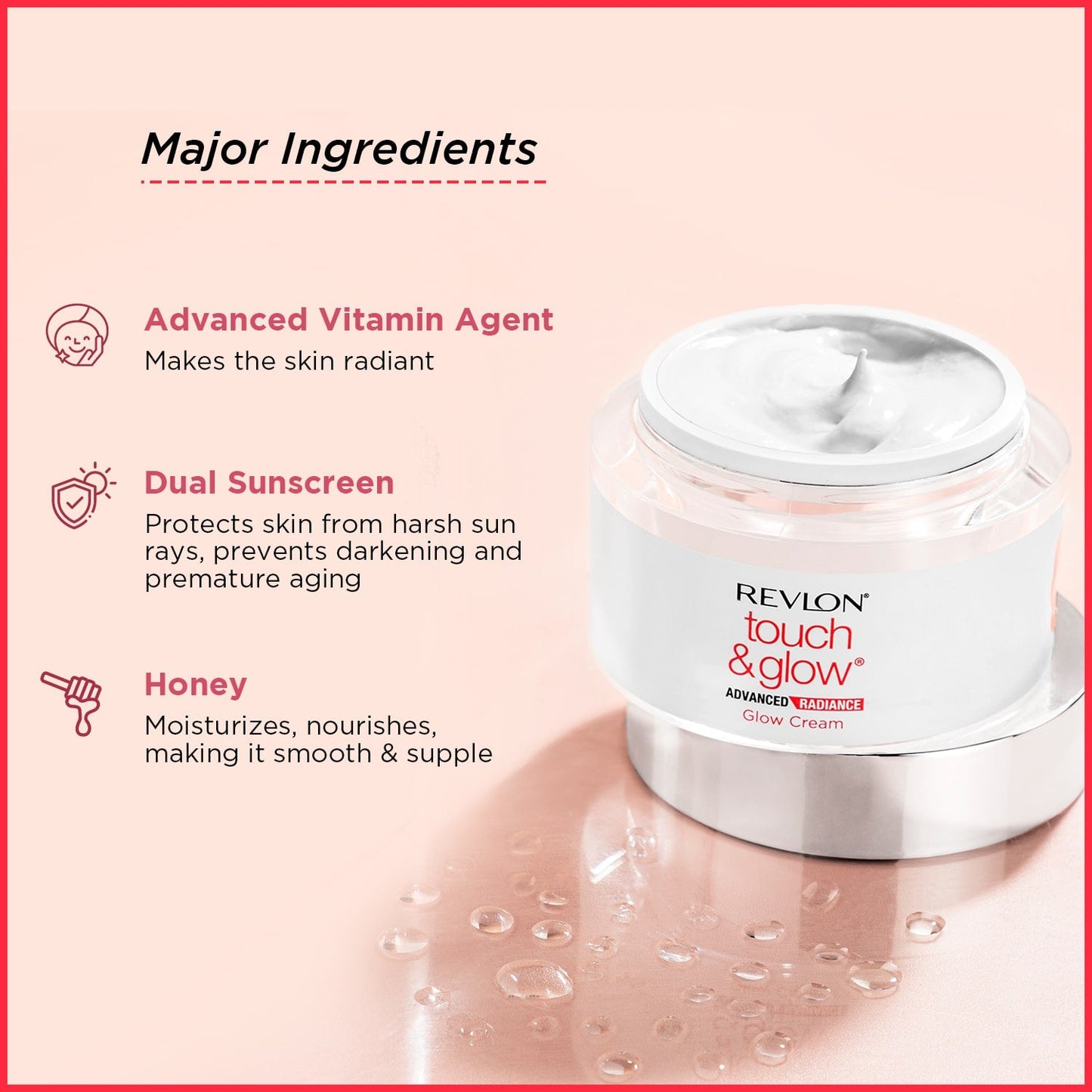 Revlon Touch & Glow Advanced Radiance Glow Cream | 50 g | iBellaa