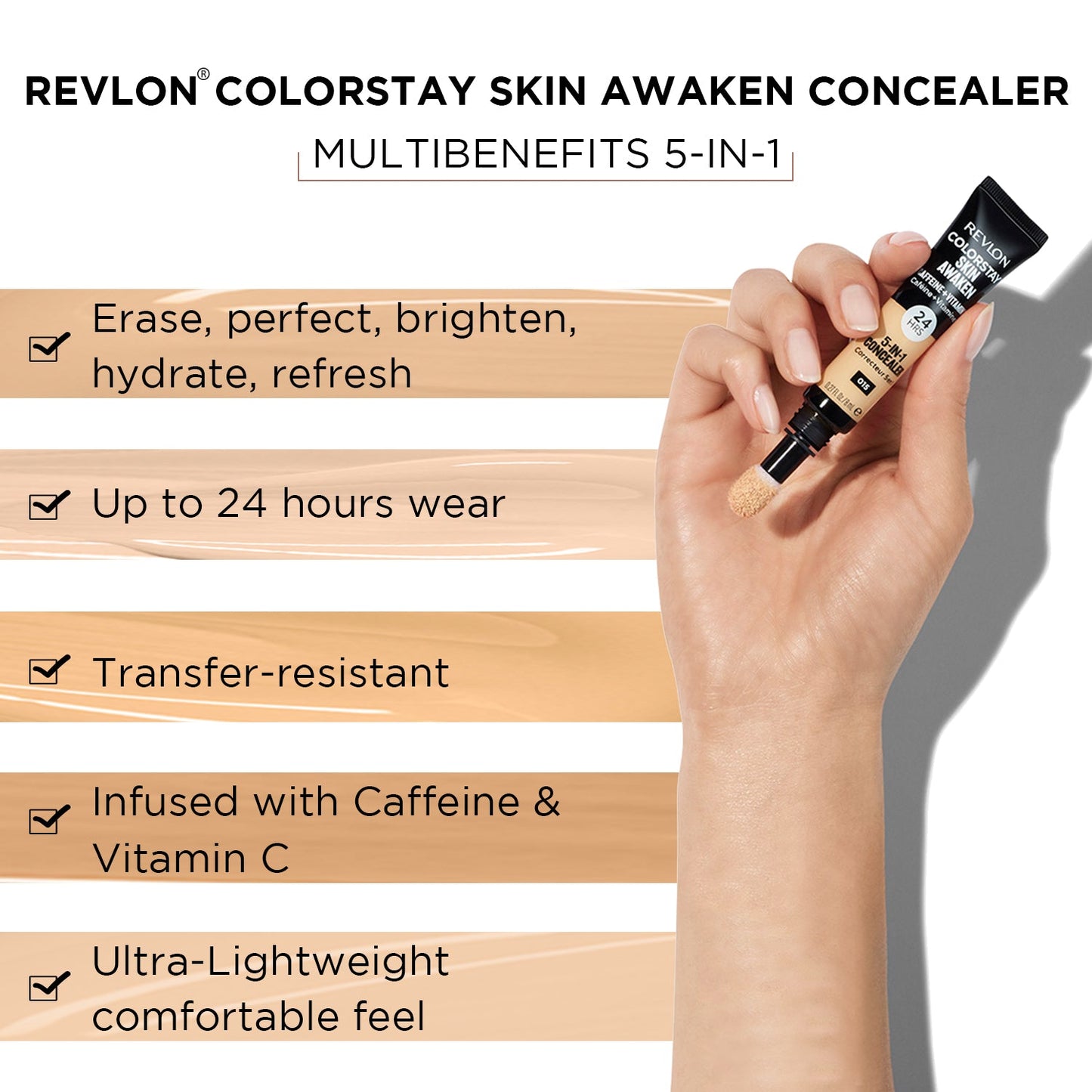 Revlon ColorStay Skin Awaken™ 5-in-1 Concealer | 8 ml | iBellaa