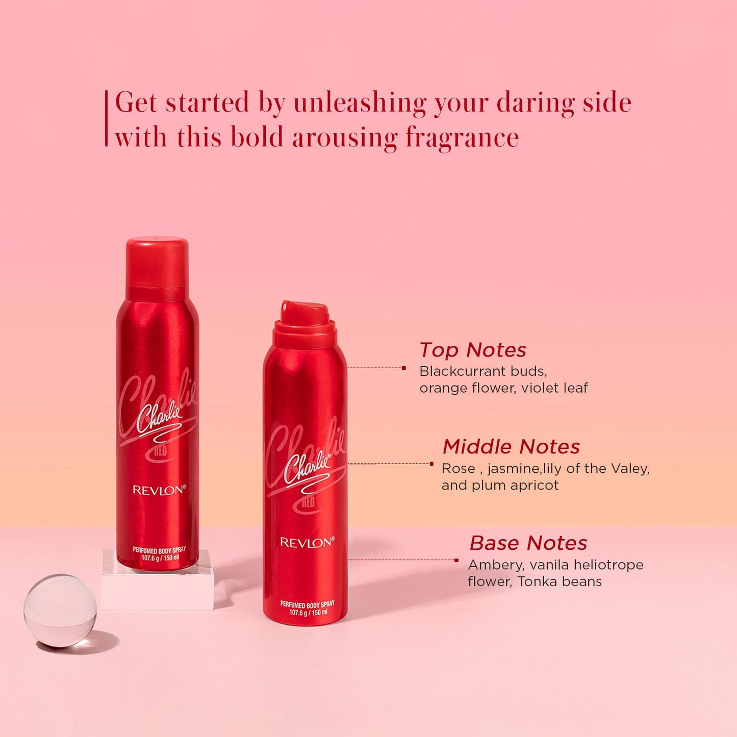 Revlon Charlie® Red Perfumed Body Spray | 150 ml| iBellaa