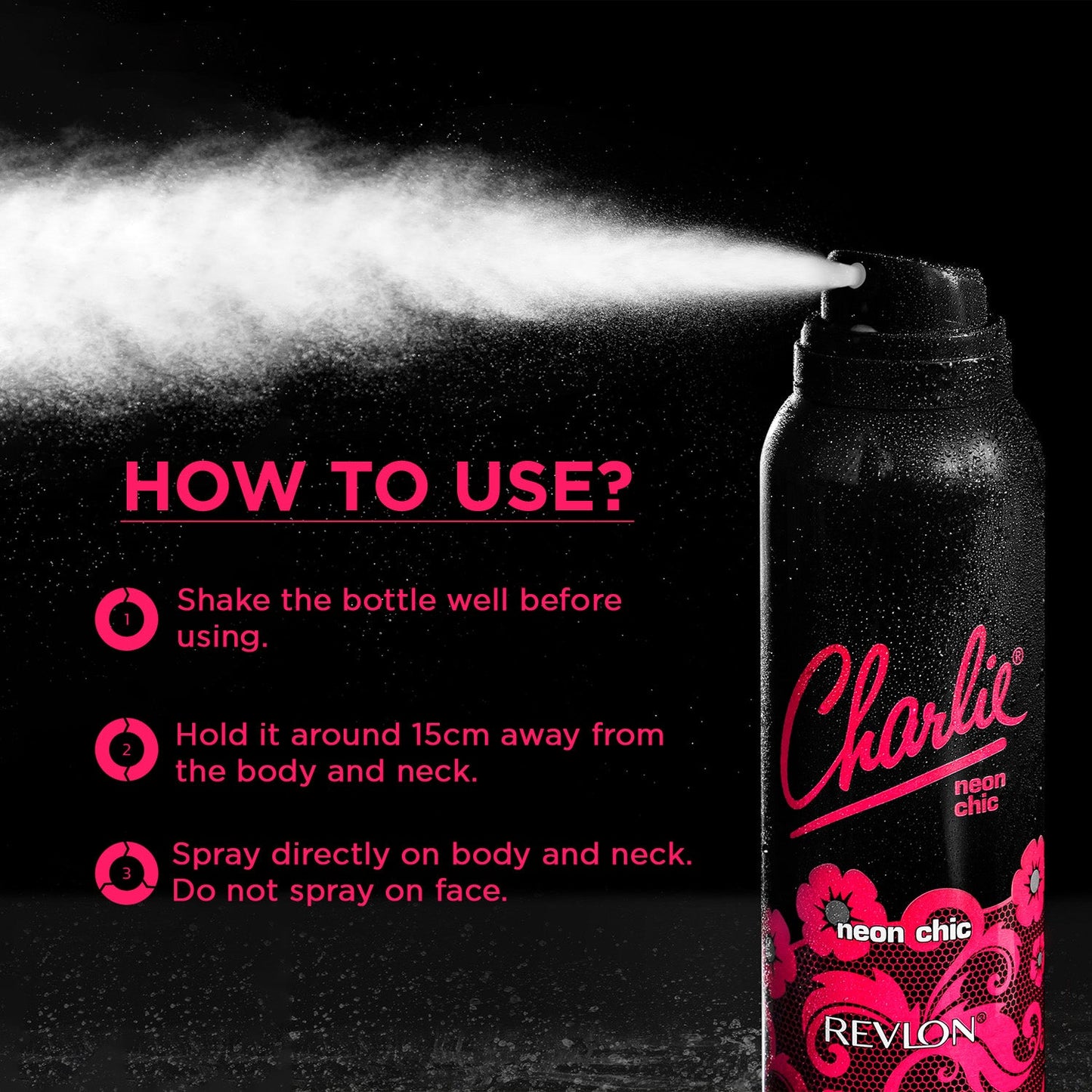 Revlon Charlie Neon Chic Perfumed Body Spray | 150 ml | iBellaa