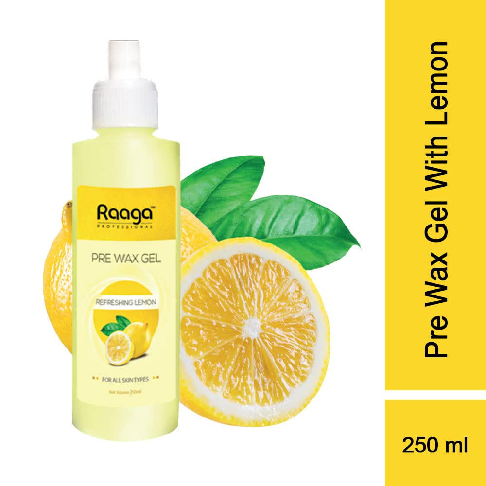 Raaga Professional Pre Wax Gel with Refreshing Lemon and Cocoa Butter (250 ml) | iBellaa