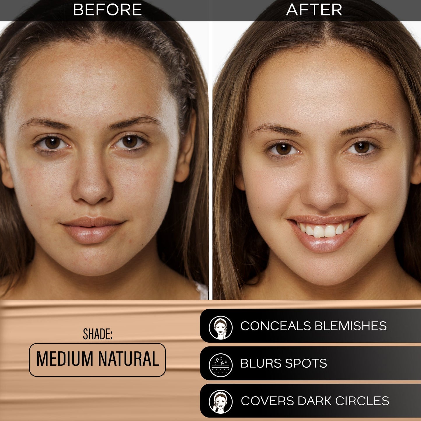 Faces Canada 3 in 1 All Day Hydra Matte Mini Foundation | 15 ml | iBellaa
