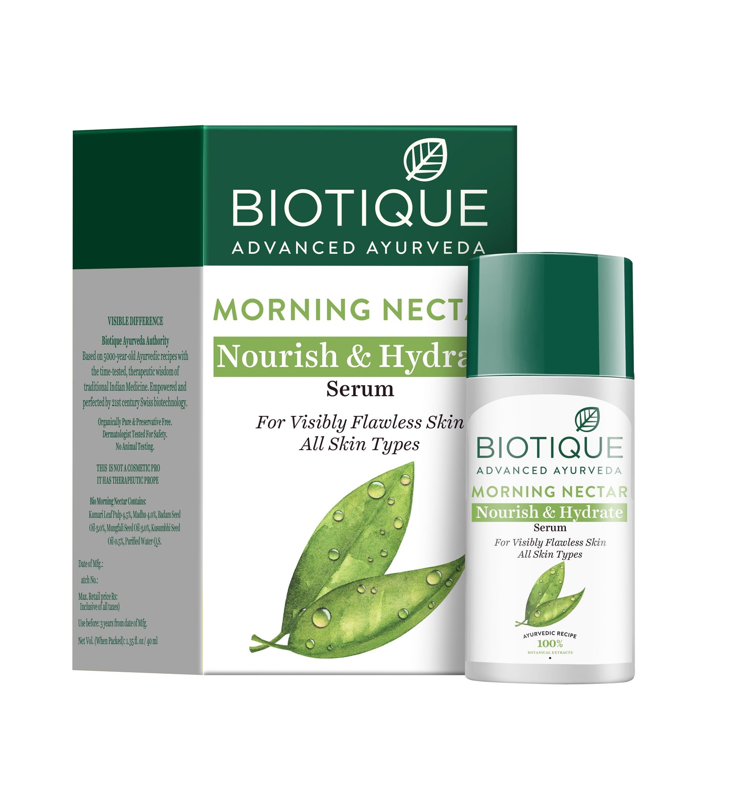 Biotique MORNING NECTAR Nourish & Hydrate Serum 40ml | iBellaa
