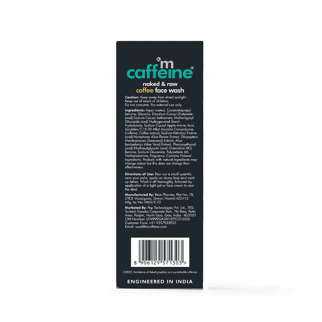mCaffeine Coffee Face Wash - 75ml | iBellaa