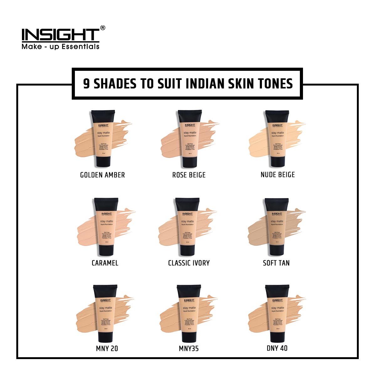 Insight Cosmetics Stay Matte Liquid Foundation | 30 ml | iBellaa