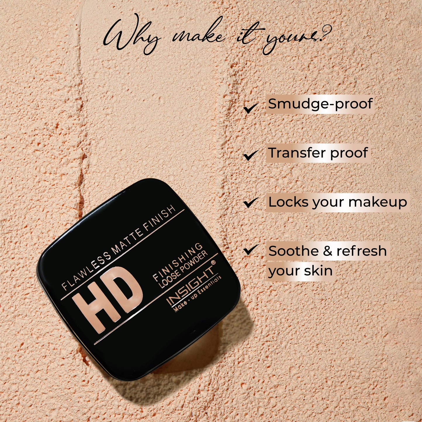 Insight Cosmetics HD Finishing Loose Powder | 30 g | iBellaa