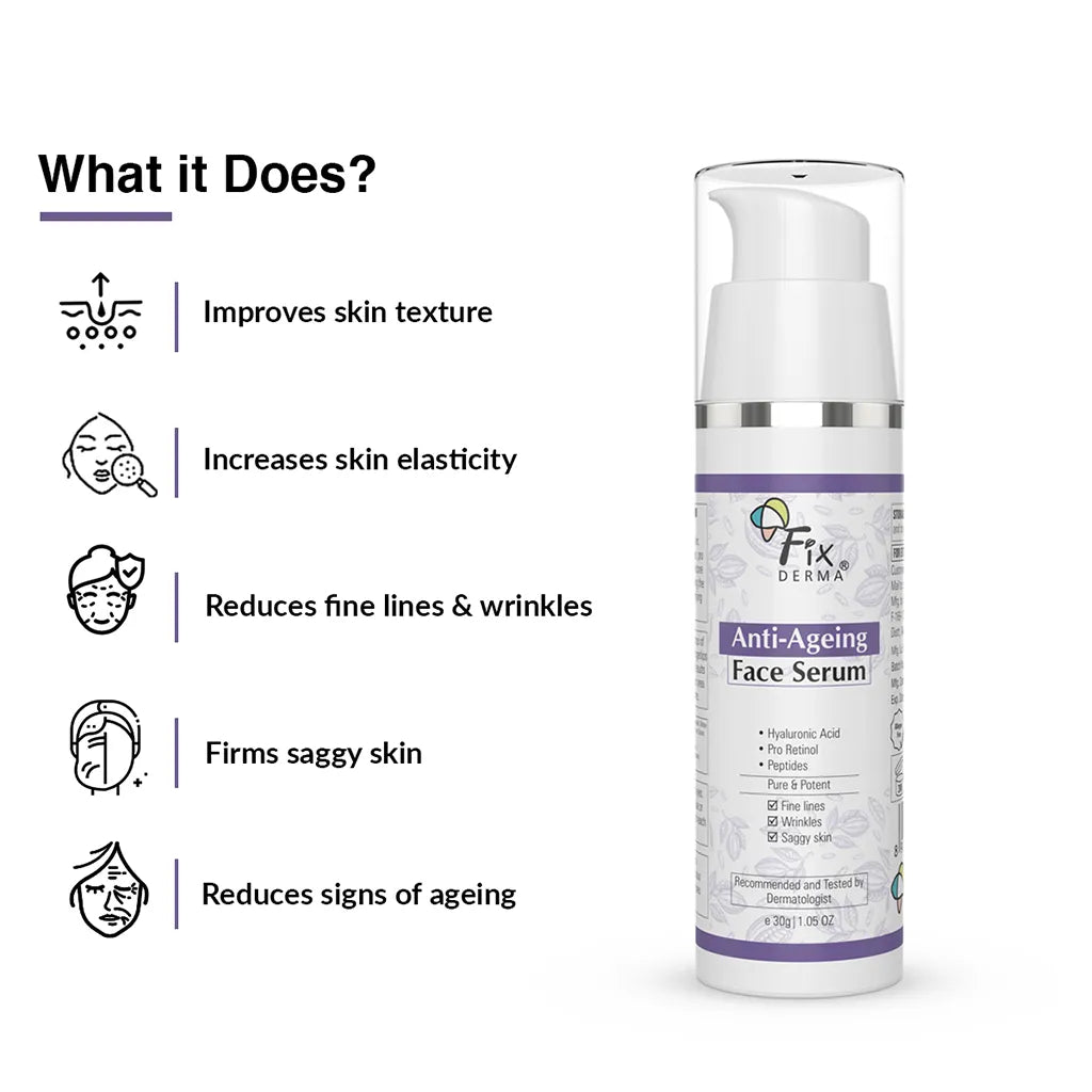 Fixderma Anti Ageing Face Serum | iBellaa