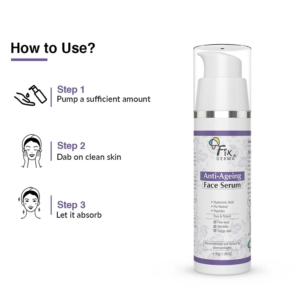 Fixderma Anti Ageing Face Serum | iBellaa