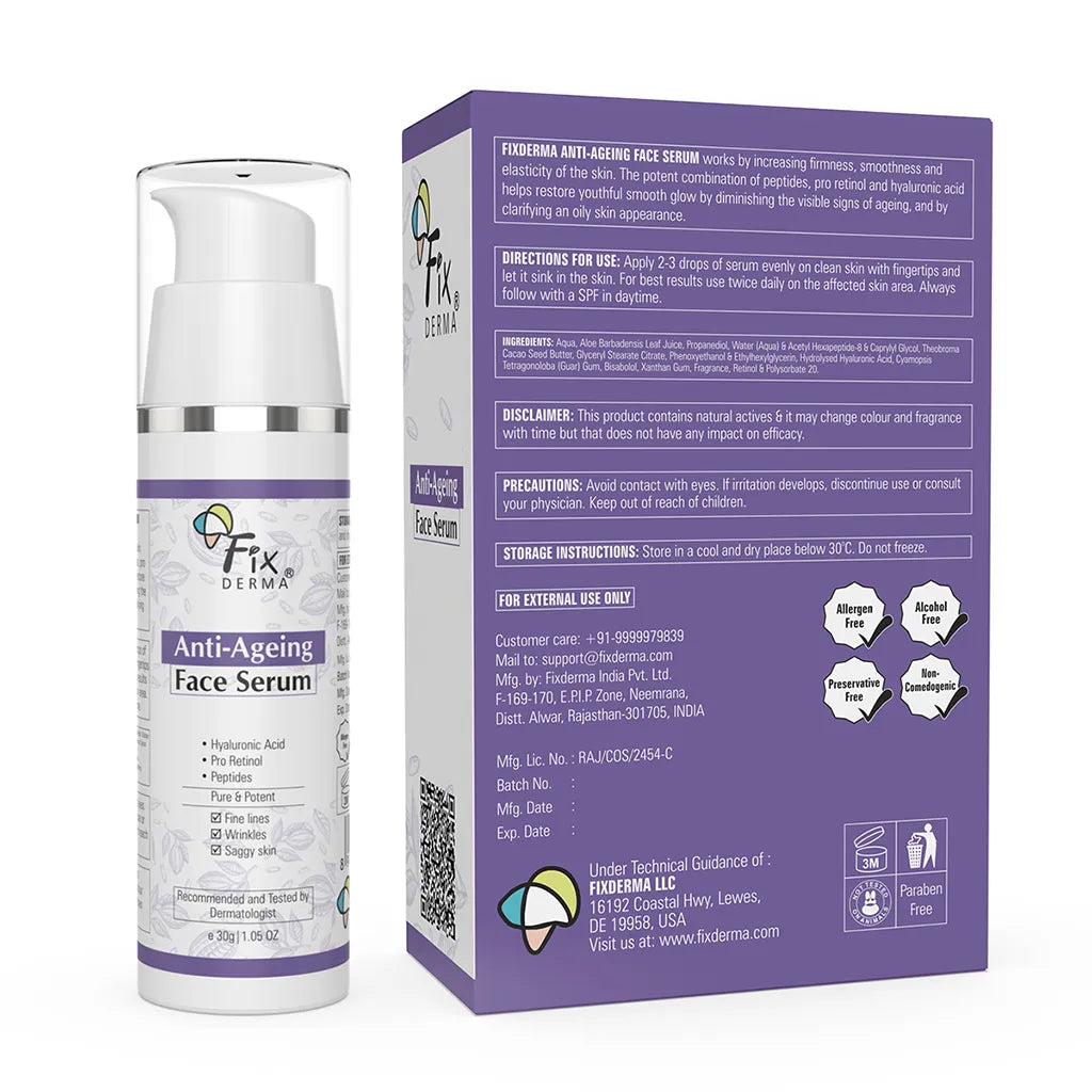Fixderma Anti Ageing Face Serum | iBellaa