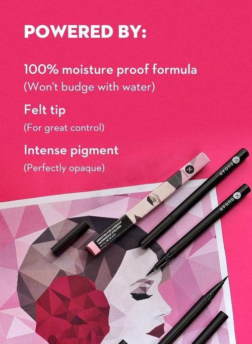 SUGAR Arrested For Overstay Waterproof Eyeliner - 01 I'll Be Black (Black) | 0.55 ml | iBellaa