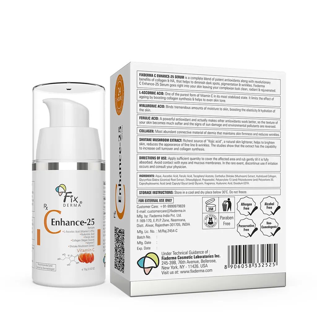 Fixderma C Enhance-25 Serum | 15 g | iBellaa