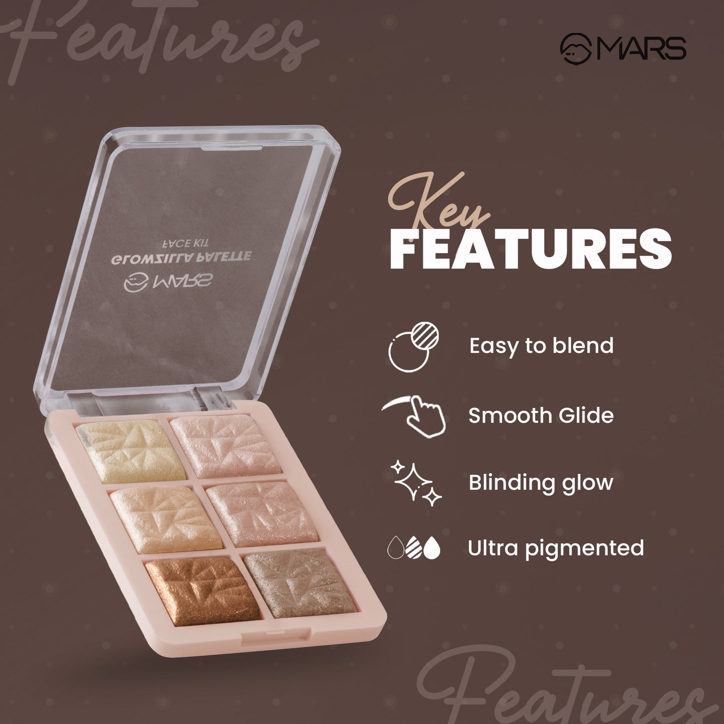 MARS Glowzilla Palette | Face Kit | 12 g | iBellaa