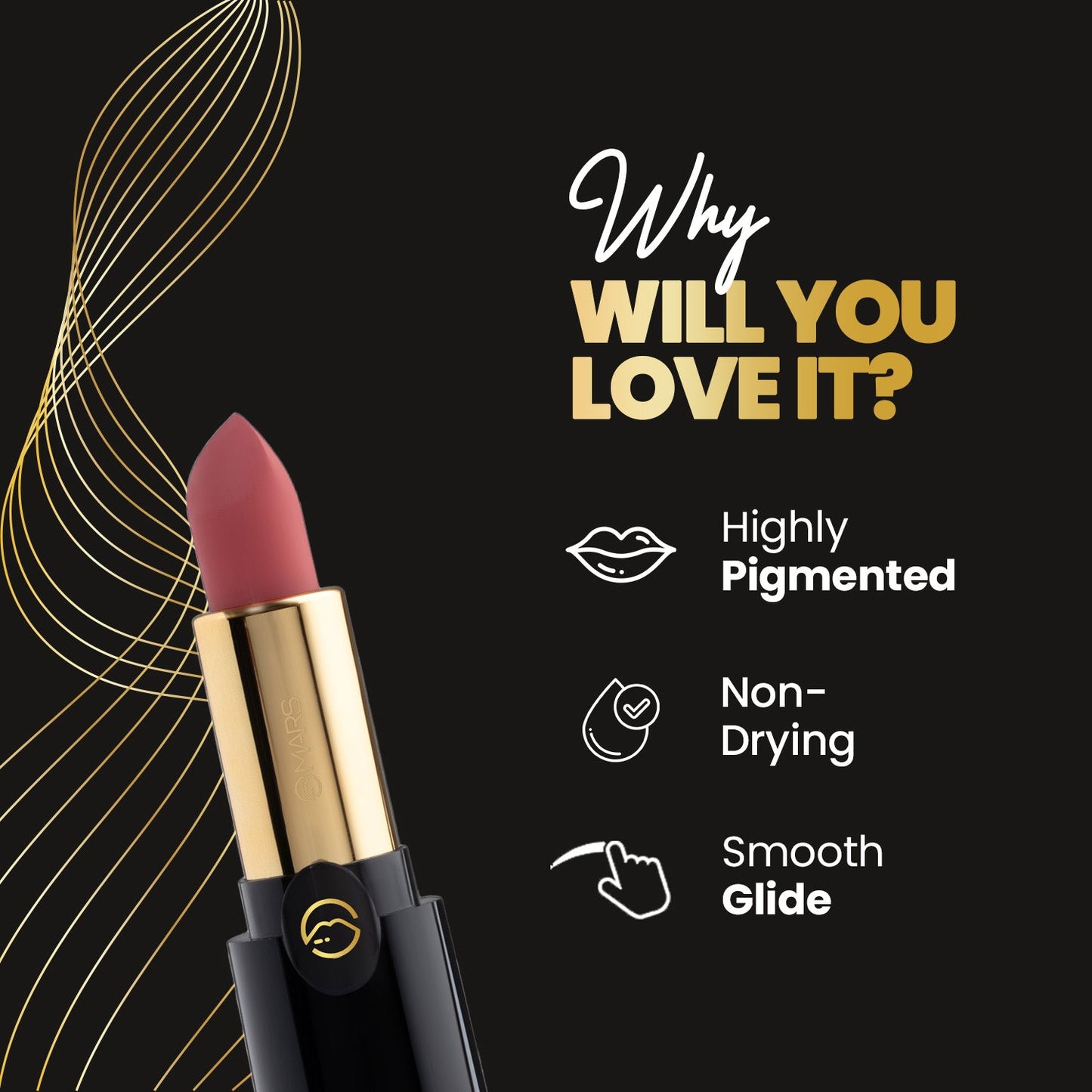 MARS Plush Velvet Lipstick | 3.2 g | iBellaa