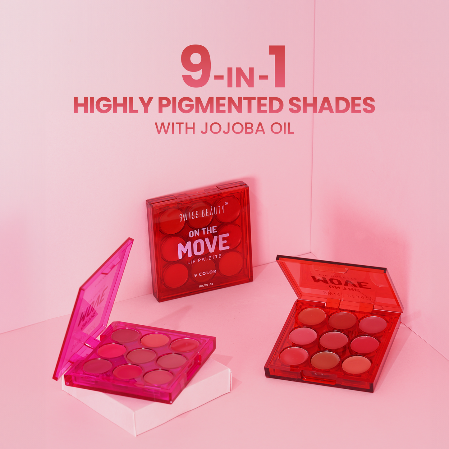 Swiss Beauty On The Move Lip Palette | 10 g | iBellaa