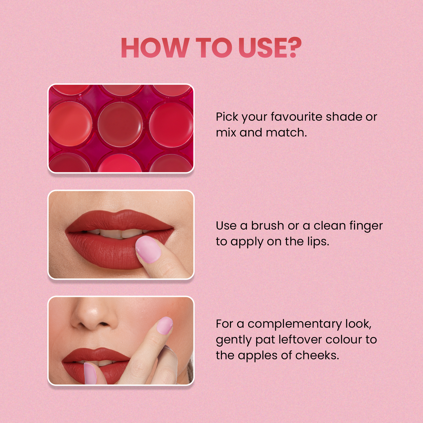 Swiss Beauty On The Move Lip Palette | 10 g | iBellaa