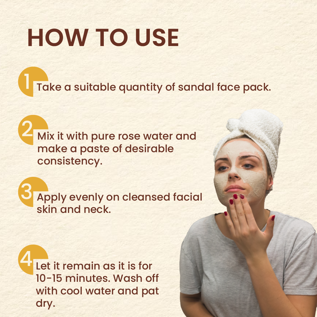 Ozone Sandal Dry Face Pack | 25 g | iBellaa