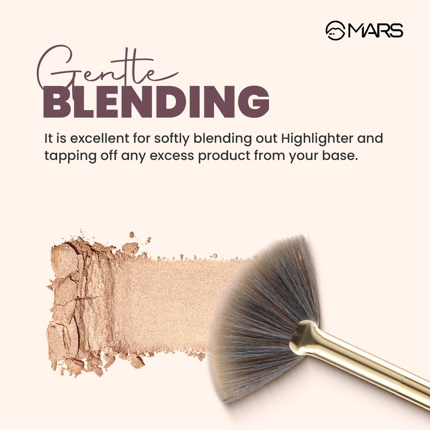 MARS Artist's Arsenal Brush | Fan Brush | iBellaa